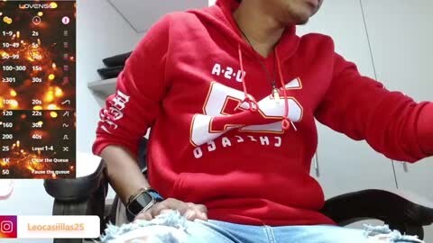 Media: A video of a person in a red hoodie with a white logo, sitting in a chair with a weather app screen visible.