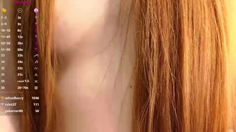 Media: A close-up video of a person's hair, displaying a detailed view of their long, straight, light brown locks. The background is blurred, and a digital interface with various numerical and text elements is visible on the left.