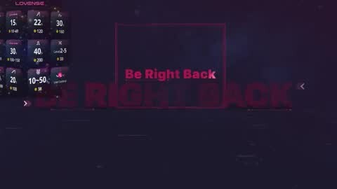 Media: A dark, atmospheric video of a casino gaming table, featuring a neon sign that reads \"Be Right Back,\" with an overlay of a betting table displaying odds in various colors.